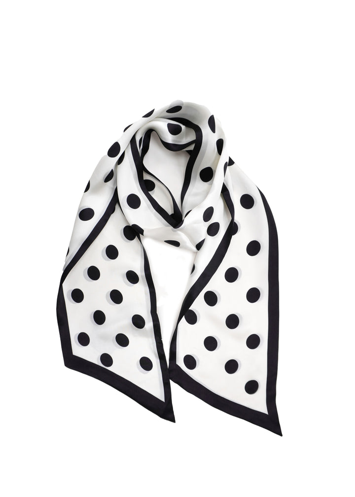 Tom & Eva - Polka Dot Tie Silk Scarf