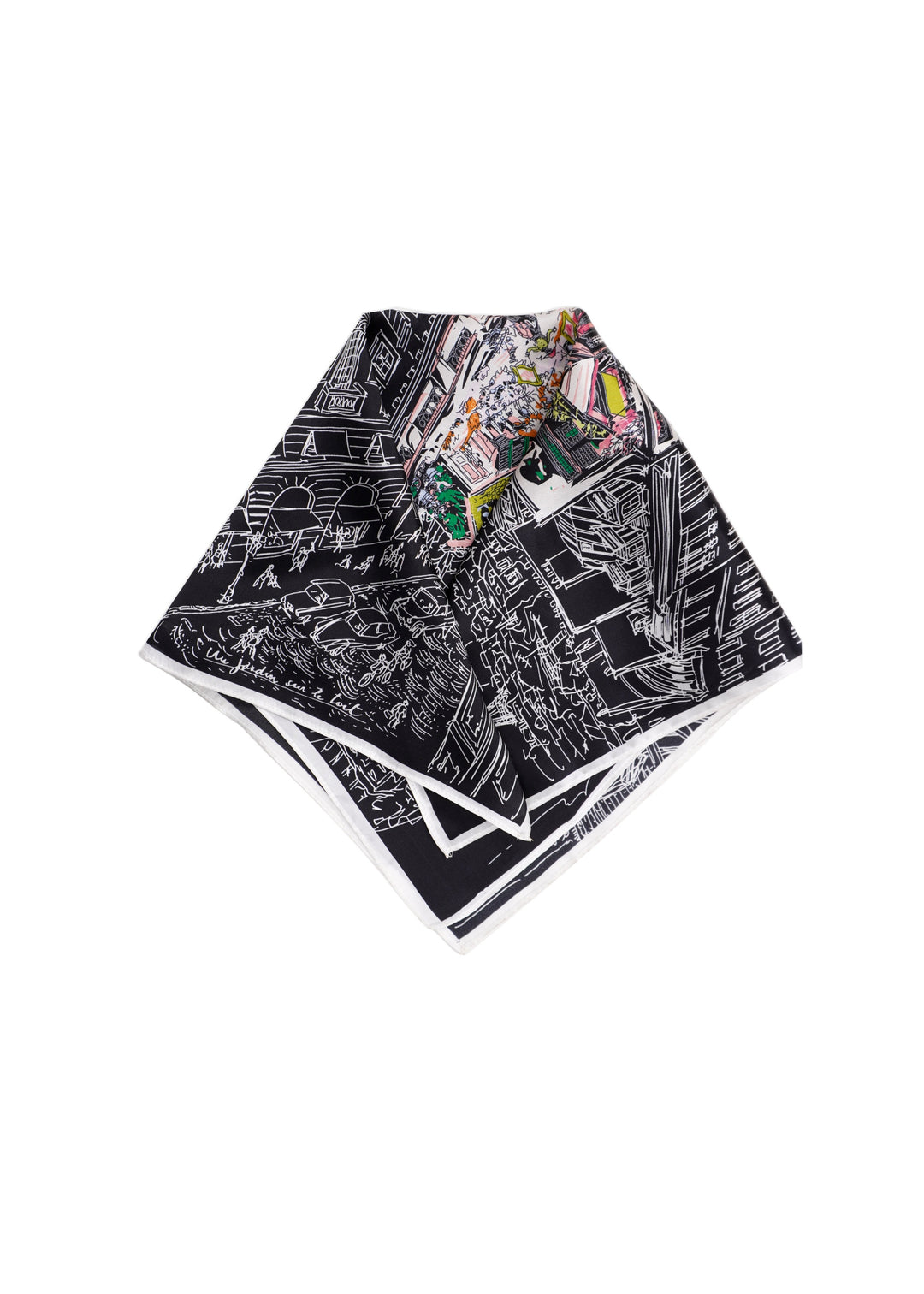 Tom & Eva - Un Jardin Sur Le Toit Silk Scarf