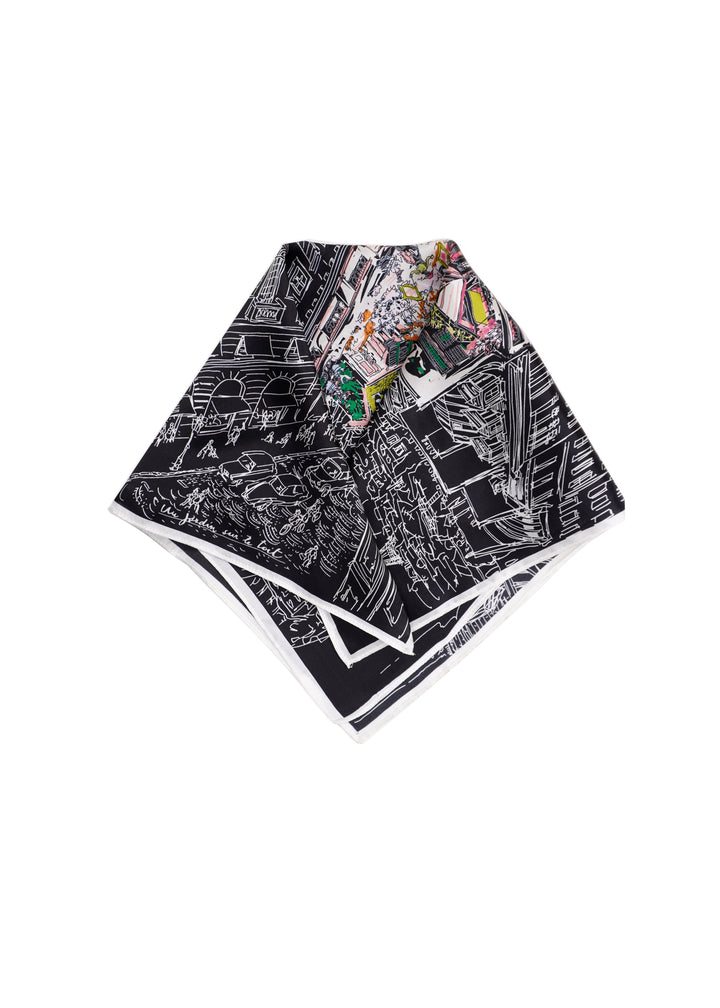 Tom & Eva - Un Jardin Sur Le Toit Silk Scarf