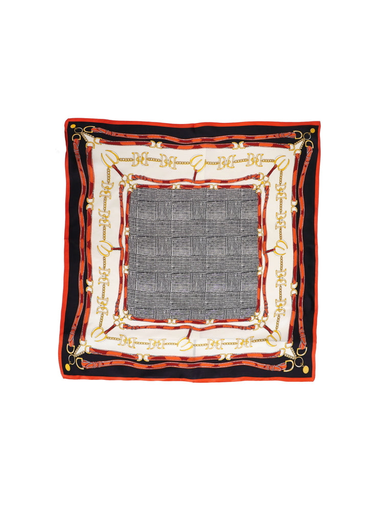 Tom & Eva - Red Border Silk Neckerchief