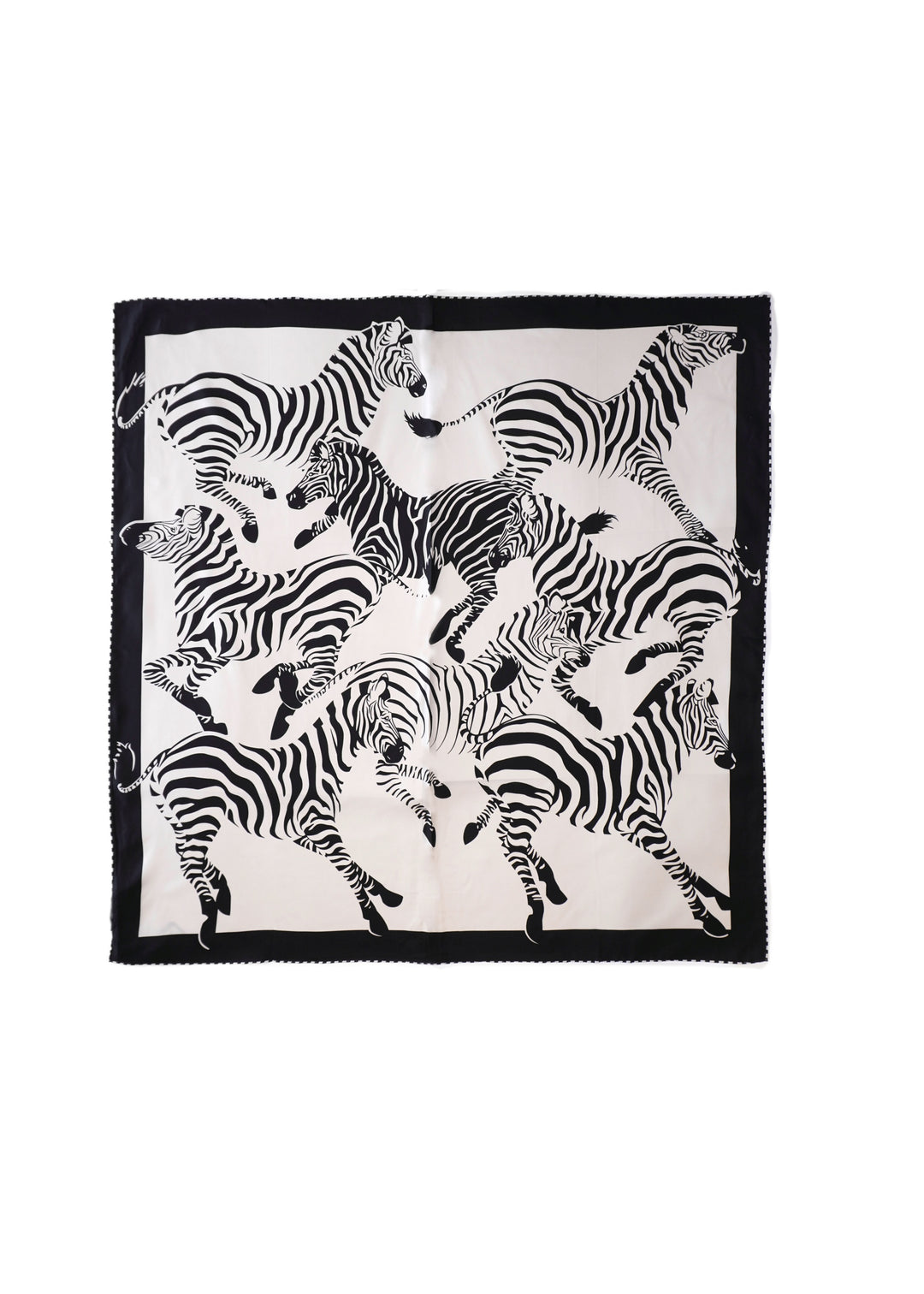 Tom & Eva - Zebra Print Silk Scarf