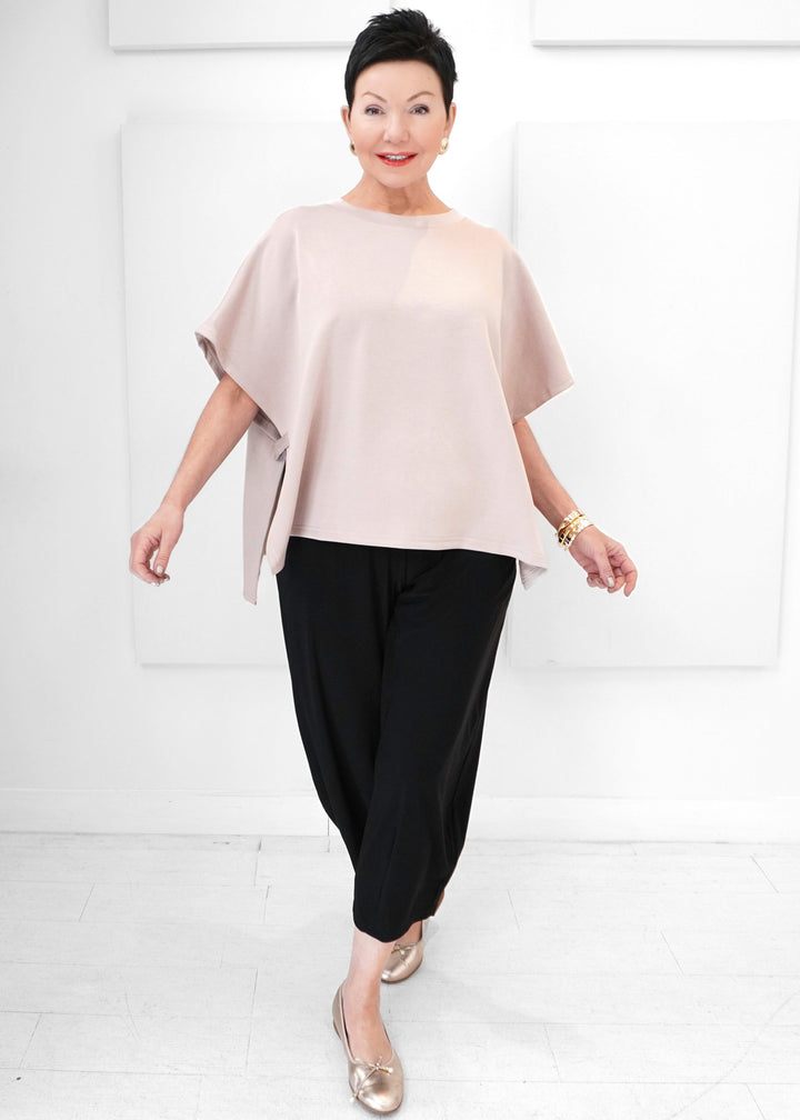 Luxe Modal - Side Slit Cape Top