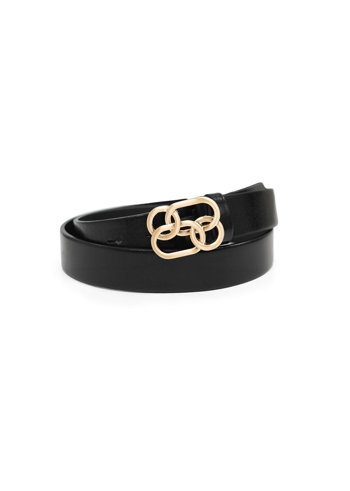 Landes - Stud Buckle Leather Belt