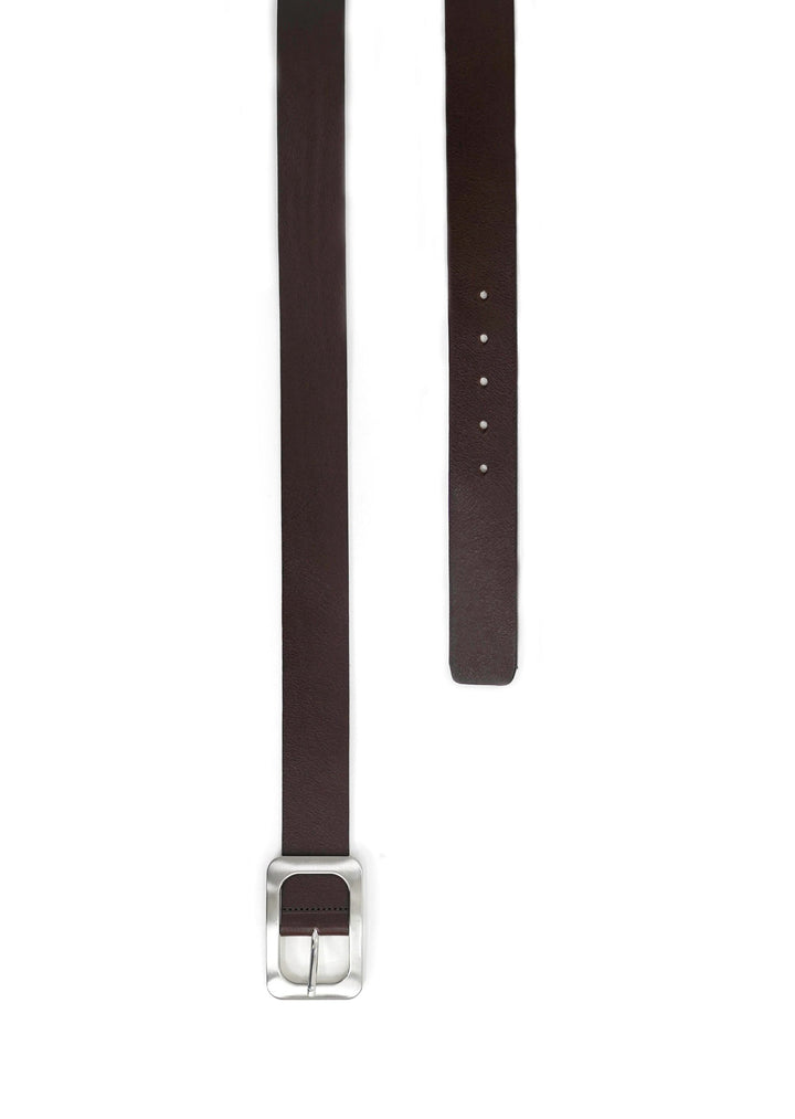 Landes - Rectangular Buckle Leather Belt