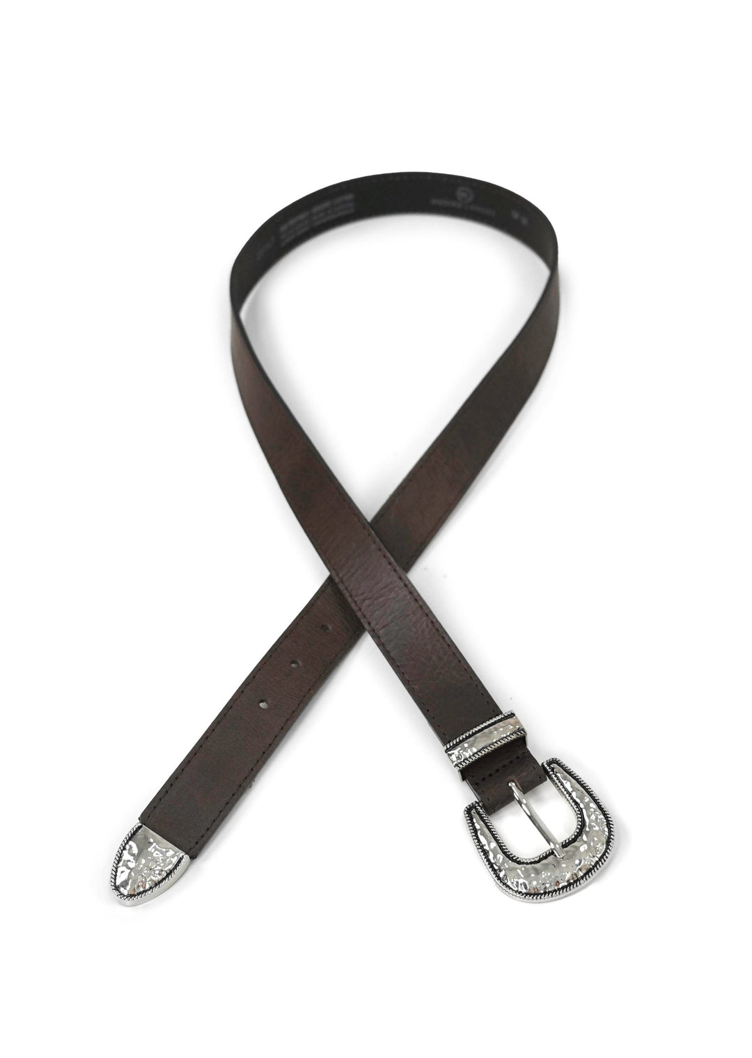 Landes -  Cowboy Silver Buckle Belt