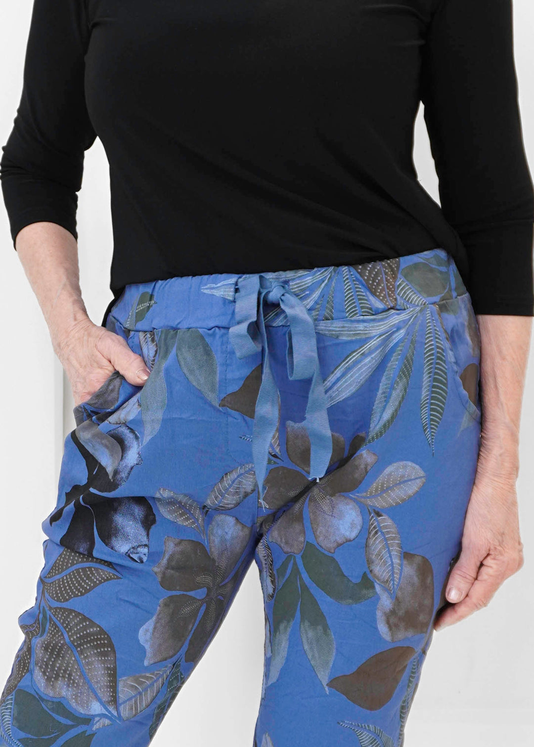 Orange - Botanical Print Jogger