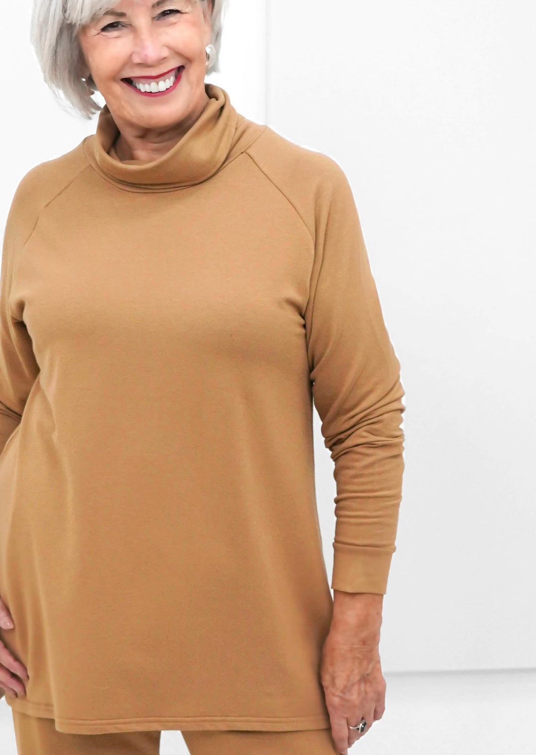 Gilmour - Mock Neck Raglan Tunic