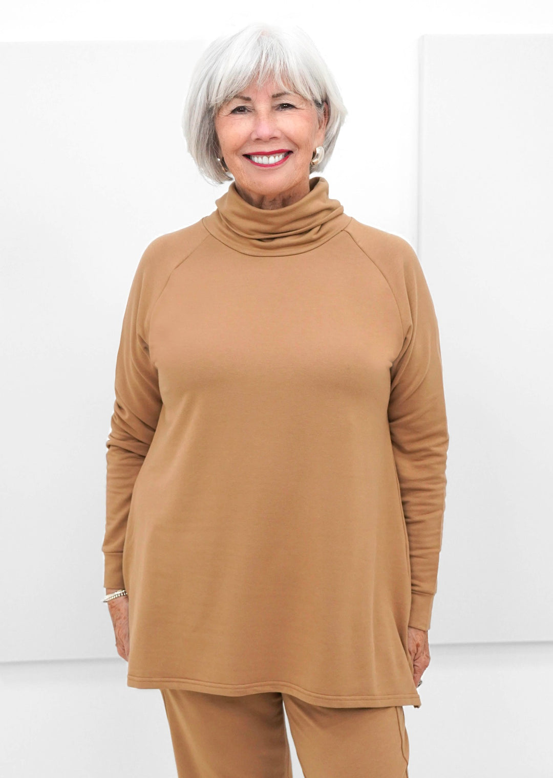 Gilmour - Mock Neck Raglan Tunic