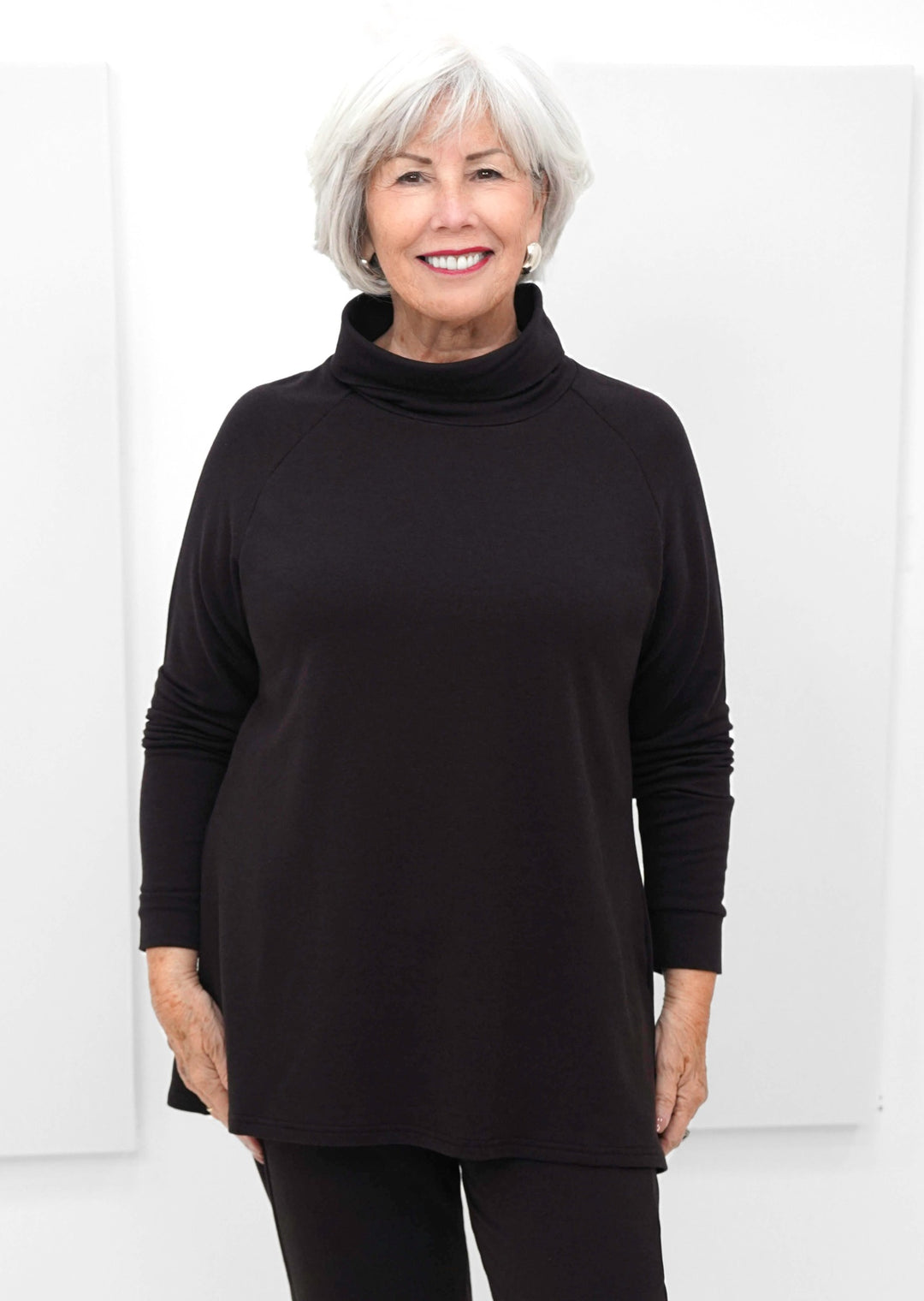 Gilmour - Mock Neck Raglan Tunic