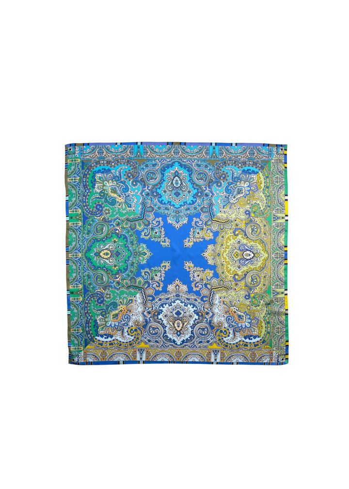 Echo - Colourblock Paisley Square Scarf