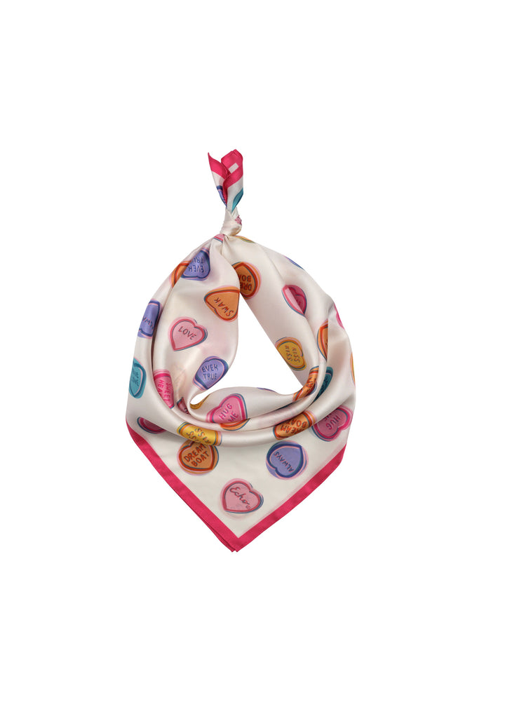 Echo - Conversations Hearts Silk Neckerchief