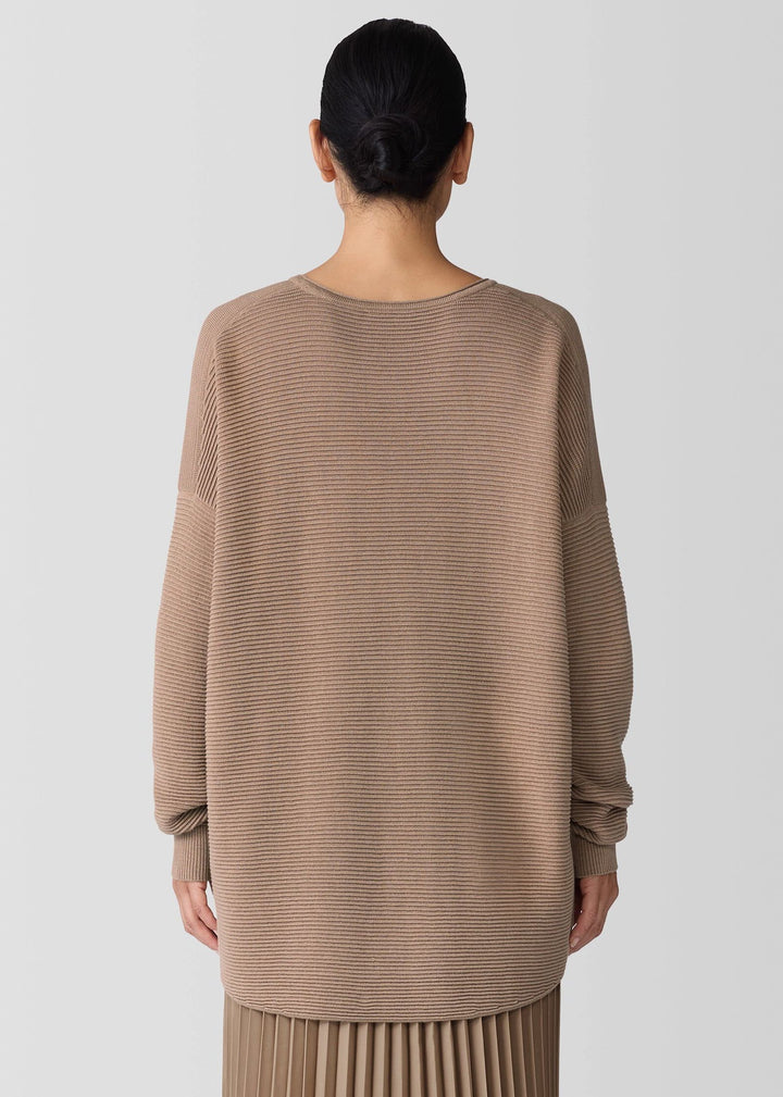 Eileen Fisher - Peruvian Cotton Blend Crew Neck Top