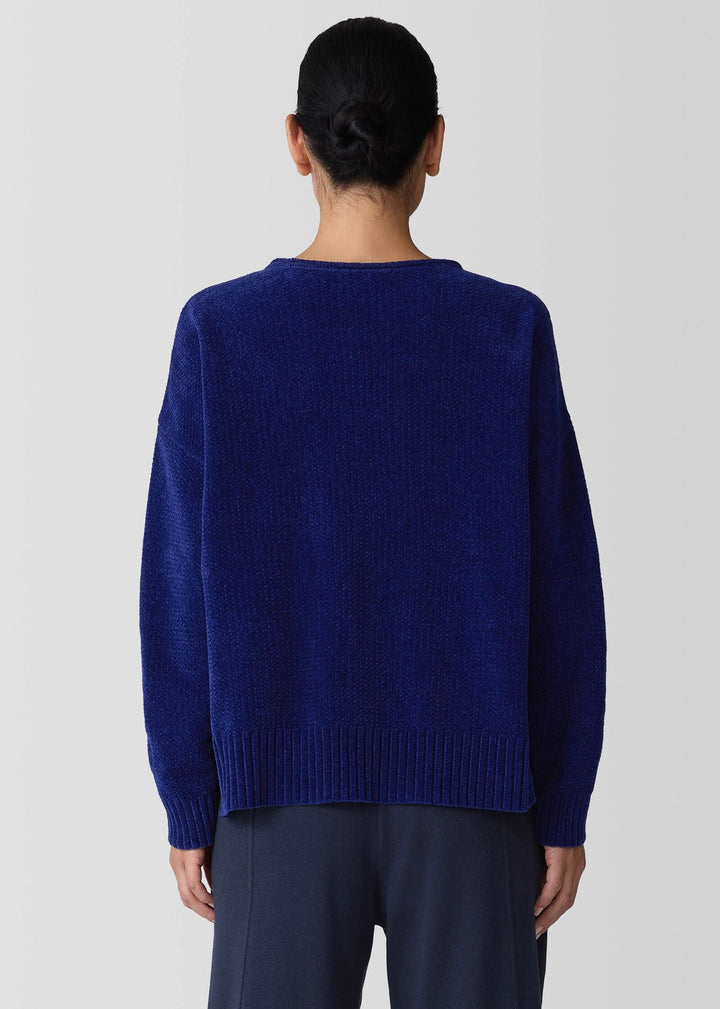 Eileen Fisher - Organic Cotton Chenille Jewel Neck Top