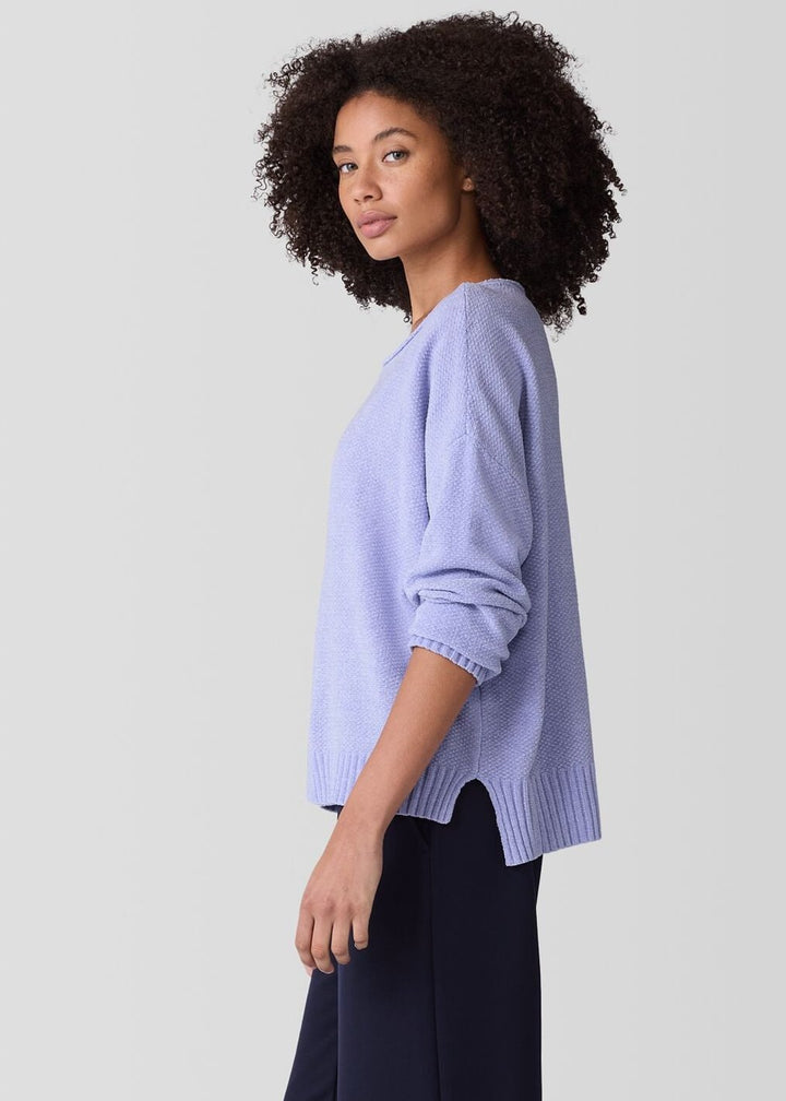 Eileen Fisher - Organic Cotton Chenille Jewel Neck Top