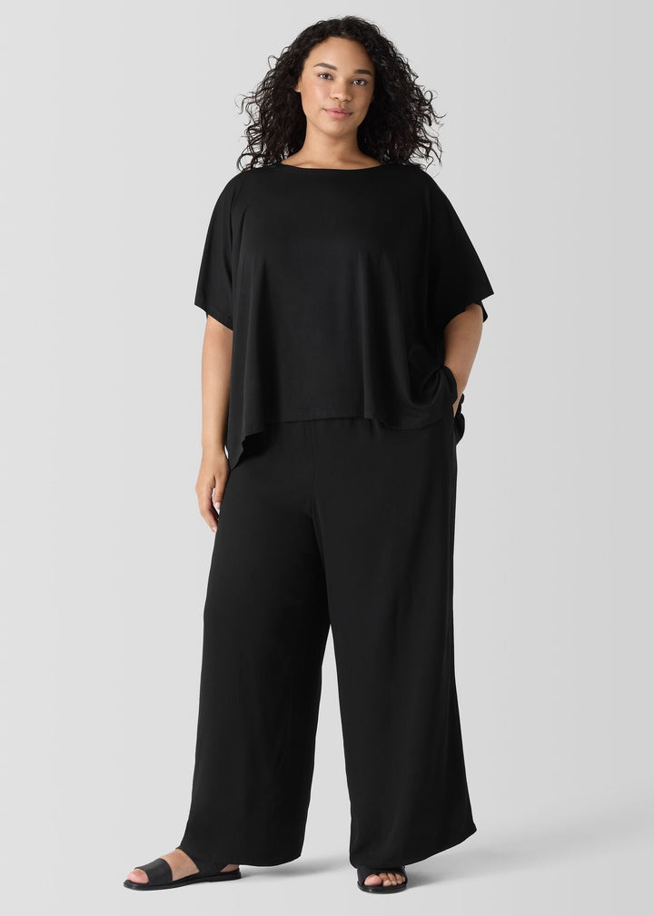 Eileen Fisher - Fine Jersey Crew Neck Box-Top -SALE