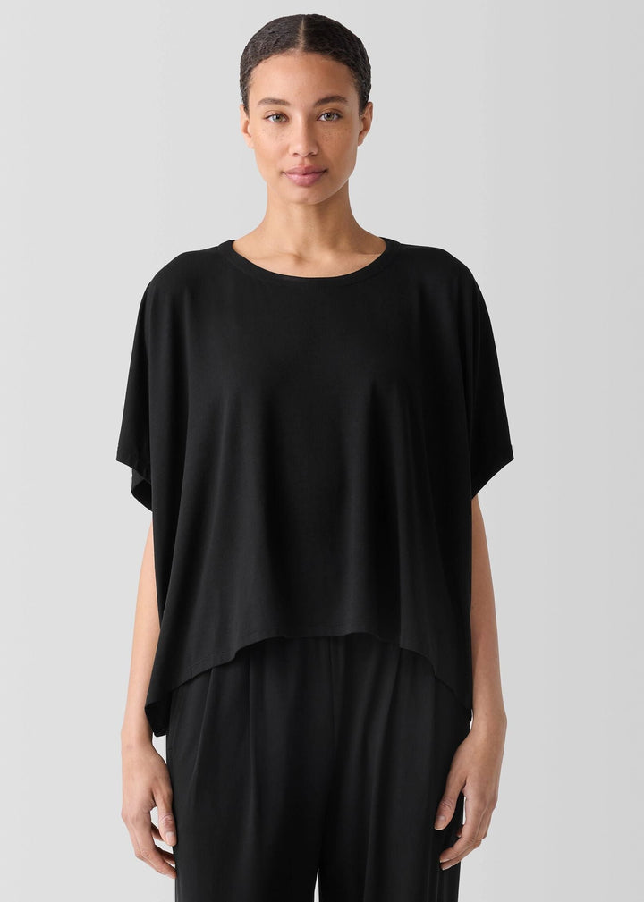 Eileen Fisher - Fine Jersey Crew Neck Box-Top -SALE