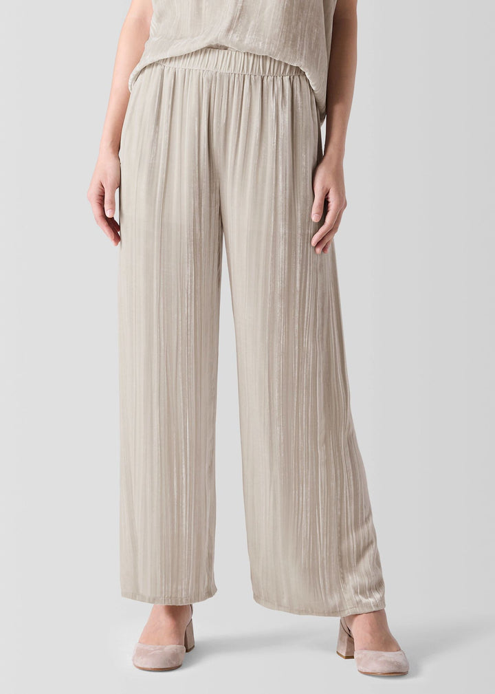 Eileen Fisher - Crushed Velvet Wide-Leg Pant