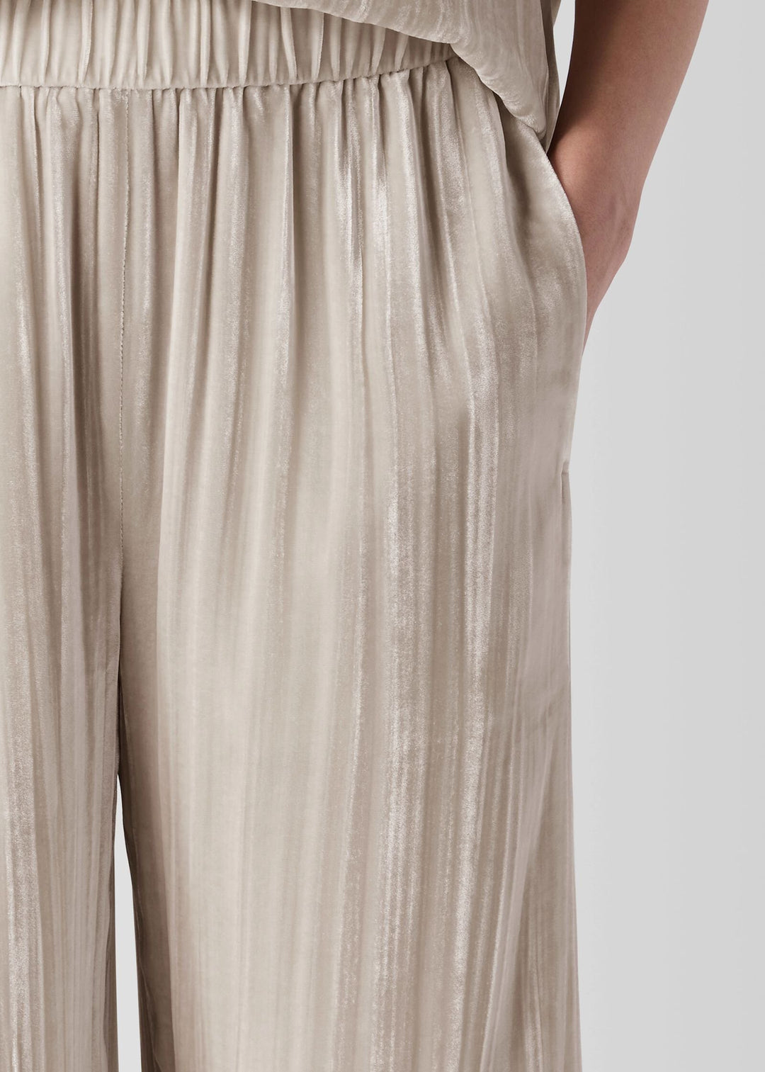 Eileen Fisher - Crushed Velvet Wide-Leg Pant