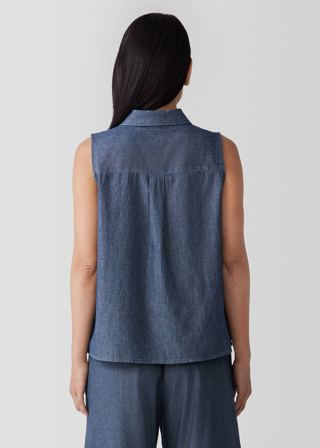 Eileen Fisher - Classic Collar Tank Shirt -SALE