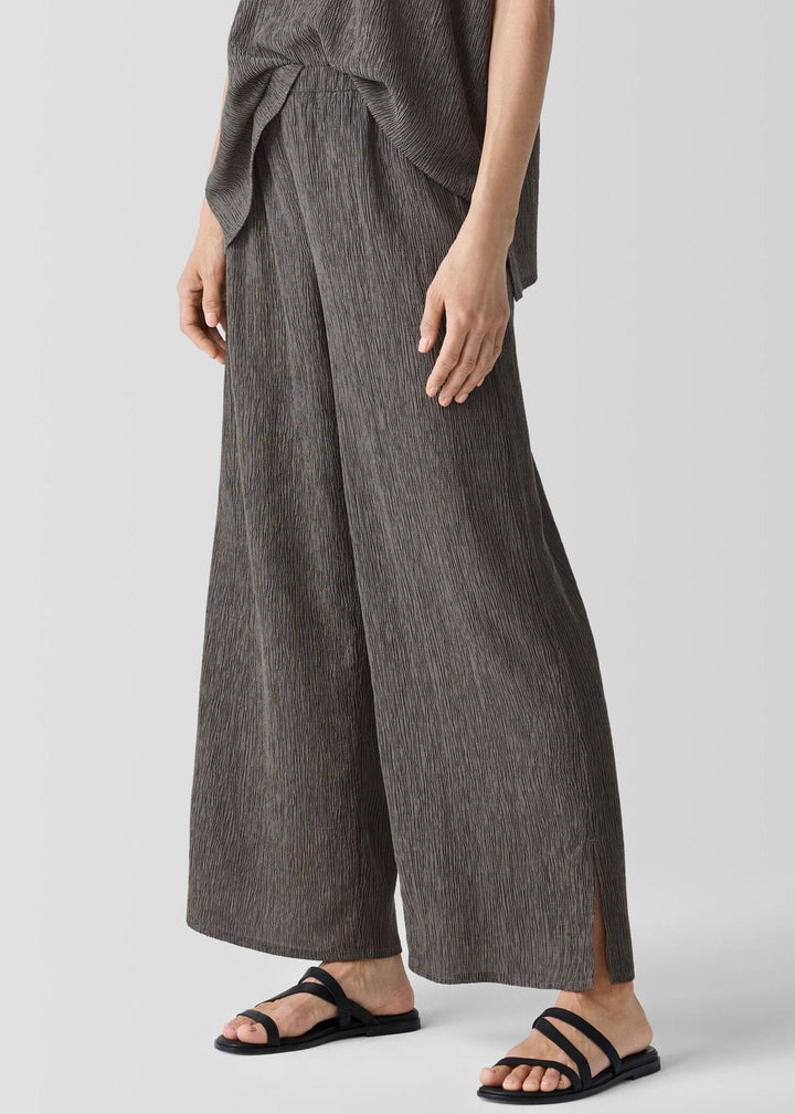 Eileen Fisher - Woven Plissé Wide-Leg Pant -SALE