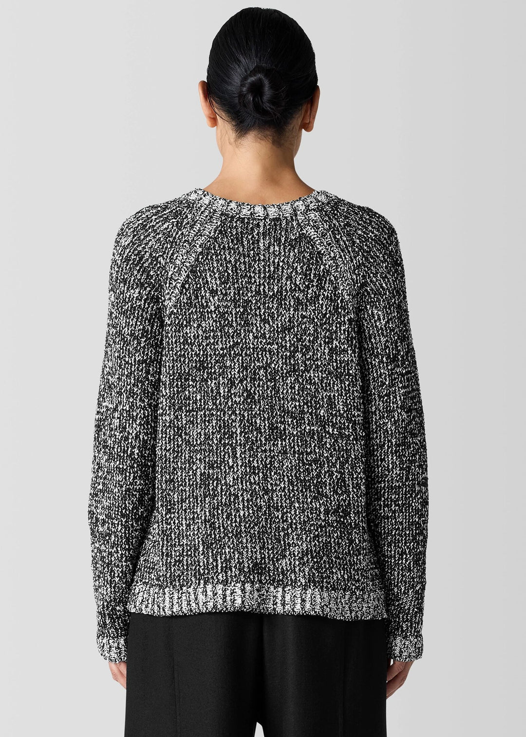 Eileen Fisher - Crew Neck Raglan Sleeve Sweater