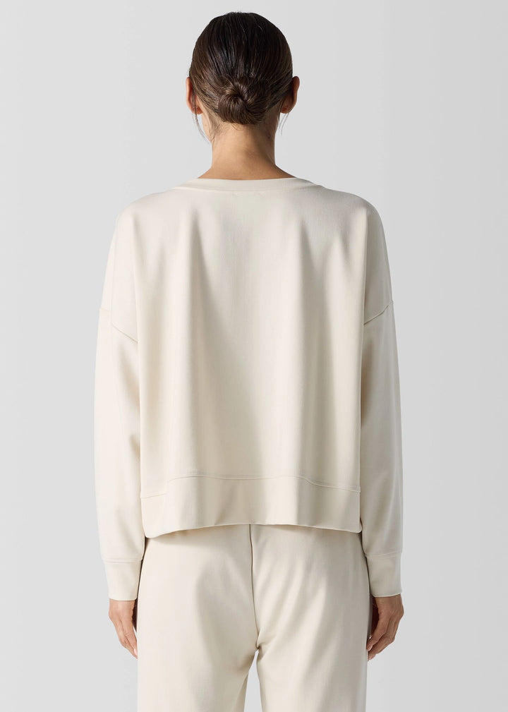 Eileen Fisher - Lightweight Ponte Round Neck Top