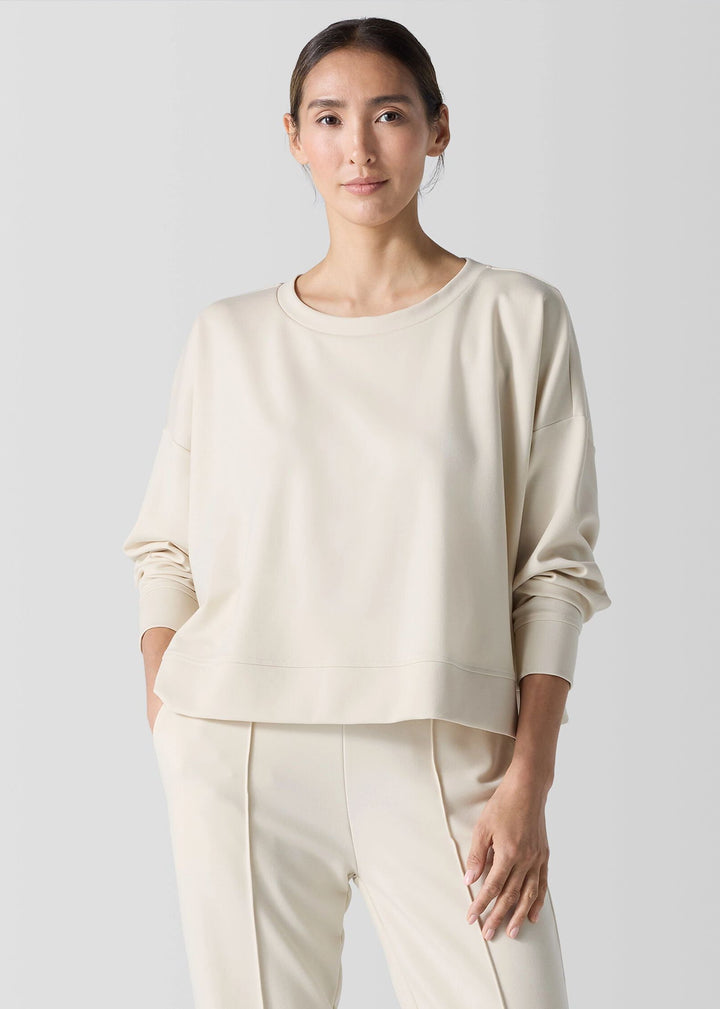 Eileen Fisher - Lightweight Ponte Round Neck Top