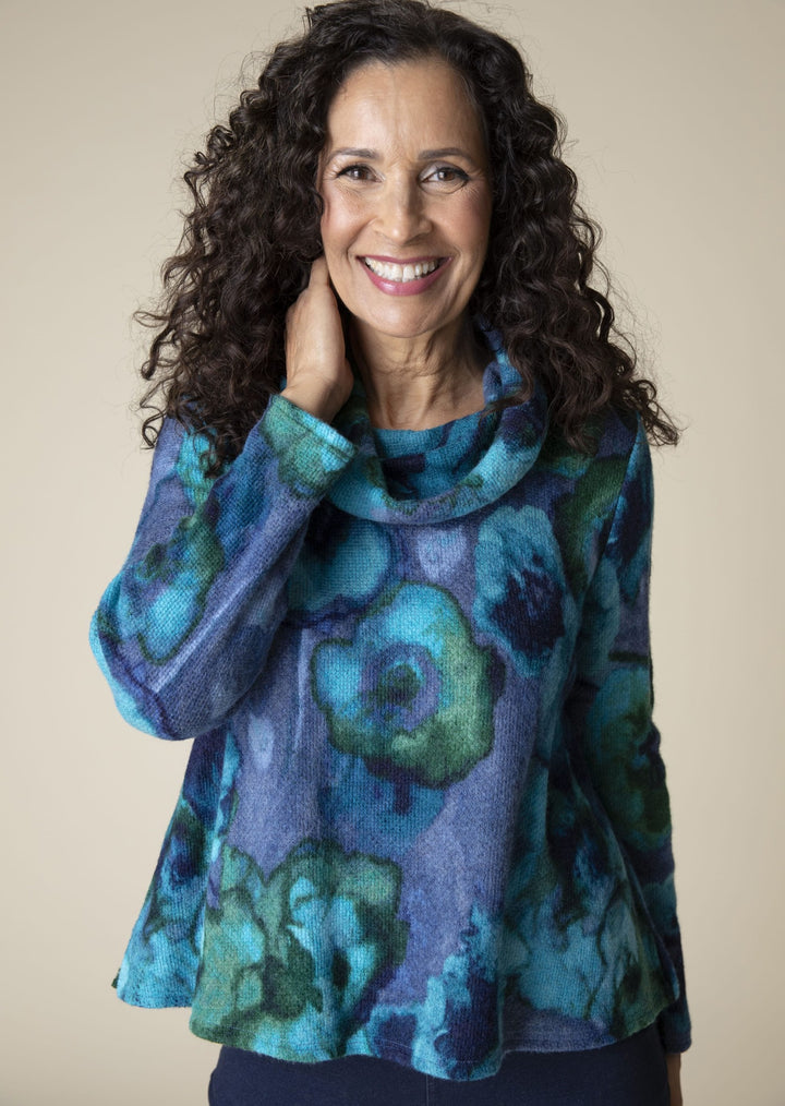 Habitat - Easy Cowl Neck Floral Top