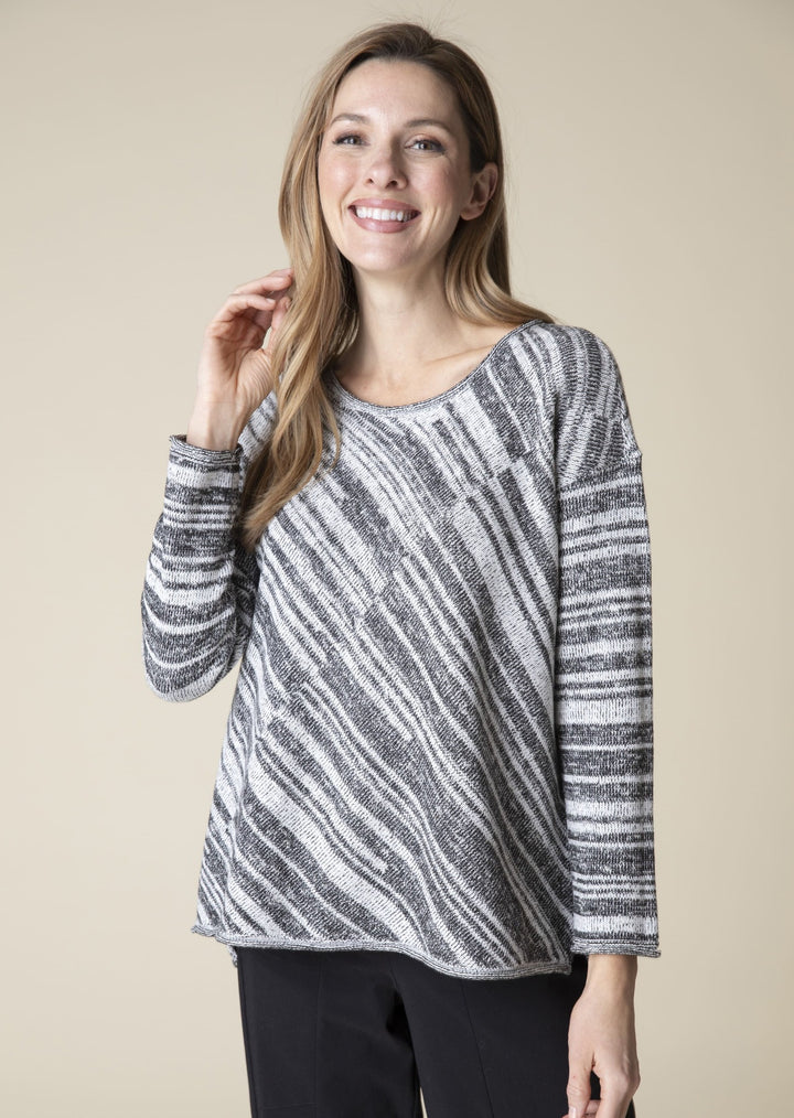 Habitat - Mixed Stripe Crew Neck Sweater