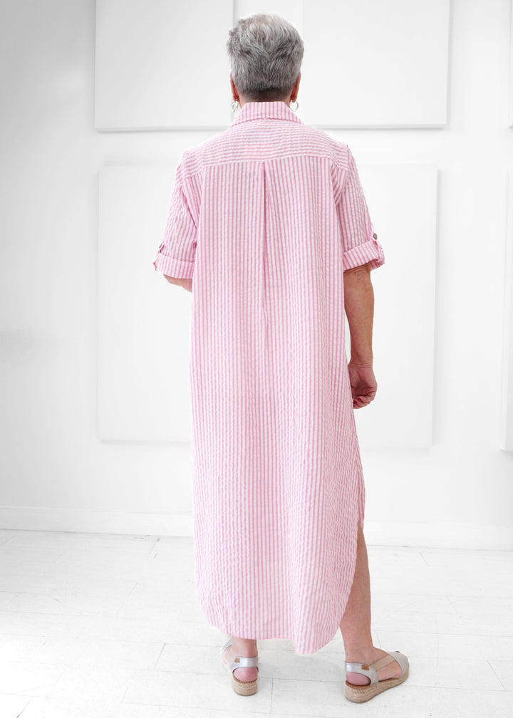 Catherine Lillywhite's - Seersucker Shirt Dress