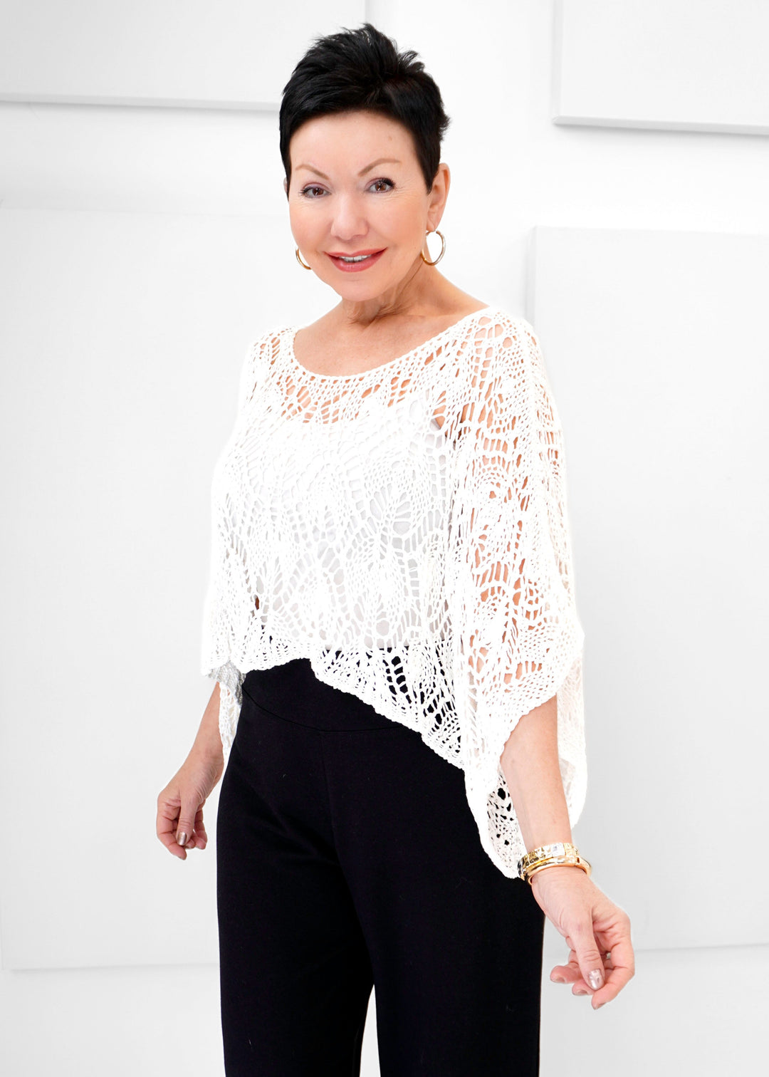 Catherine Lillywhite's - Crochet Knit Top