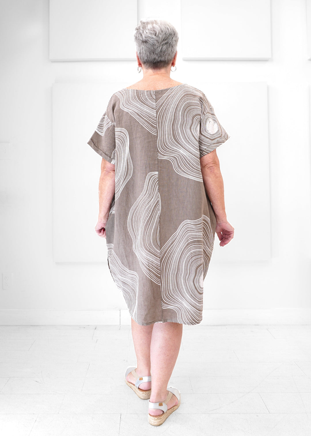 Catherine Lillywhite's - Circle Print Linen Dress