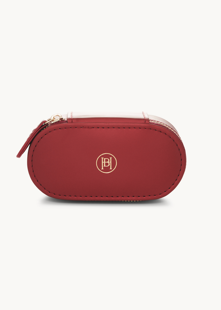 Hilberg & Berk - Small Merlot Travel Jewelry Case