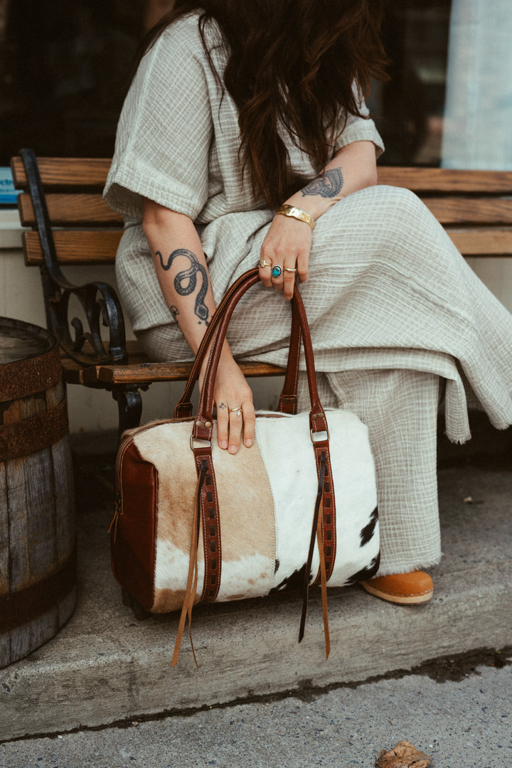 Pokoloko - Cowhide Leather & Hairon Bag -SALE