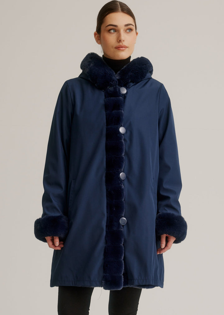 Nikki Jones - Button Up Reversible Coat