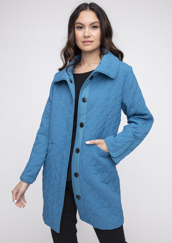 Liv - Snap Quilted Car Coat