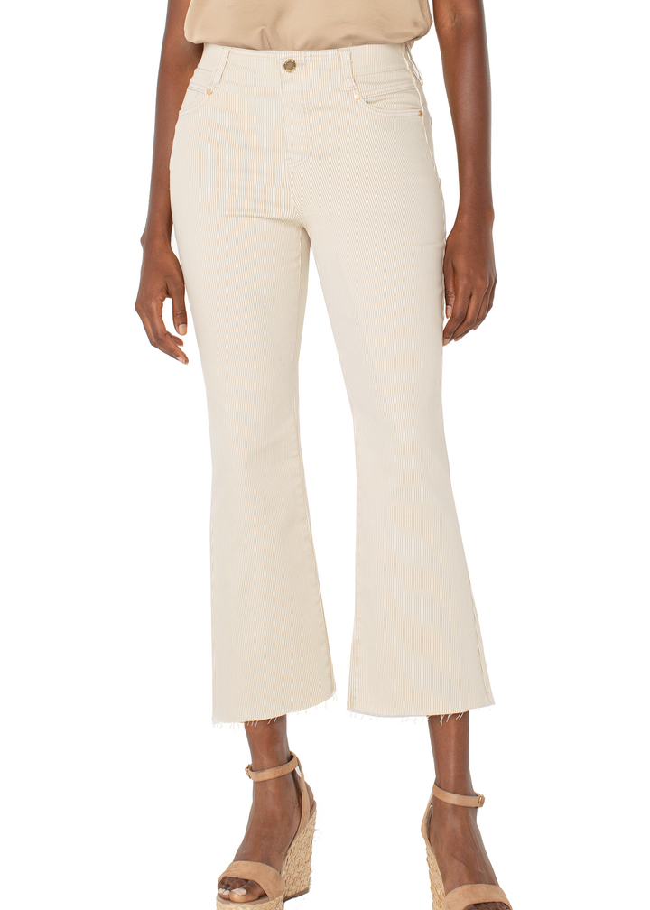 Liverpool - The Gia Gilder Crop Flare Pant with Back Pleat