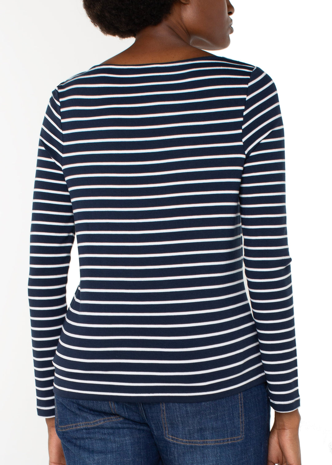 Liverpool - Long Sleeve Boat Neck Top