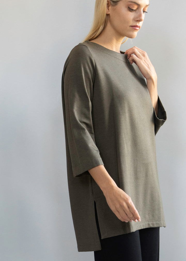 Capote - Lily Boatneck 3/4 Sleeve Tunic