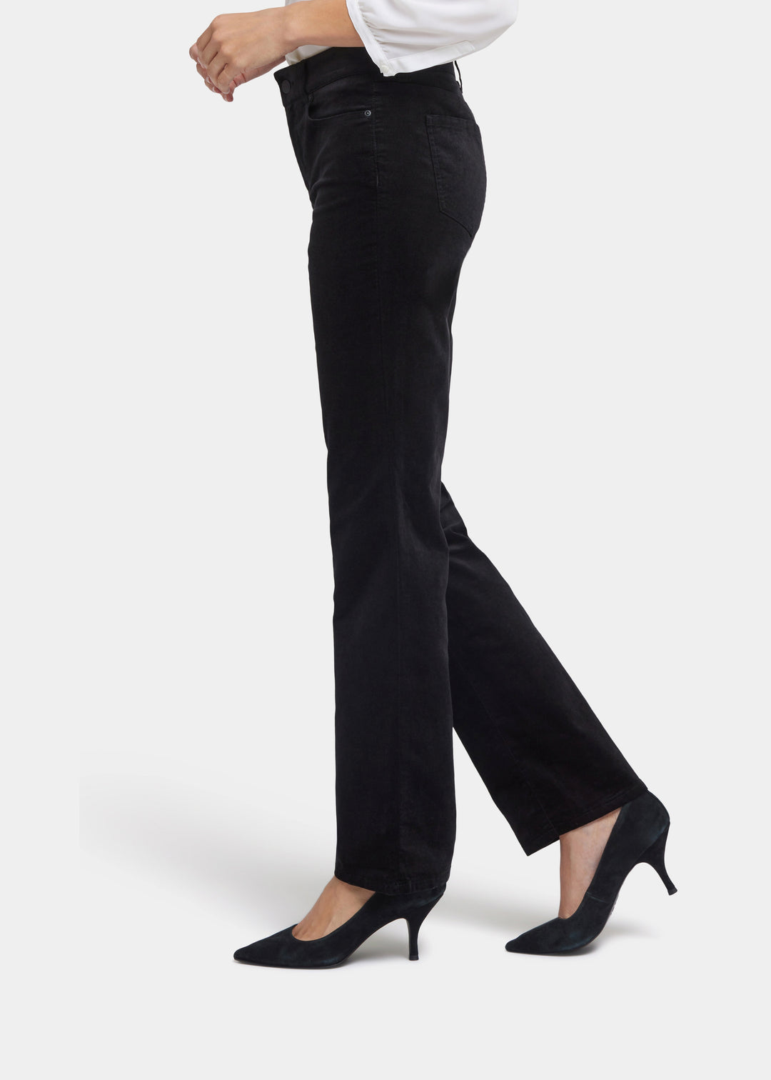 NYDJ - Marilyn Straight Pants In Velveteen - Black