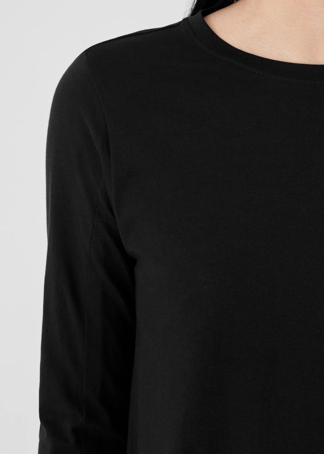 Eileen Fisher - Organic Pima Cotton Jersey Long-Sleeve Tee