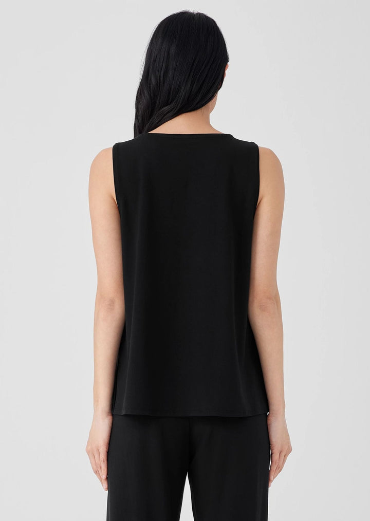 Eileen Fisher - Jersey Knit Jewel Neck Tank