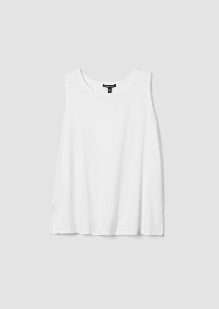 Eileen Fisher - Jersey Knit Jewel Neck Tank