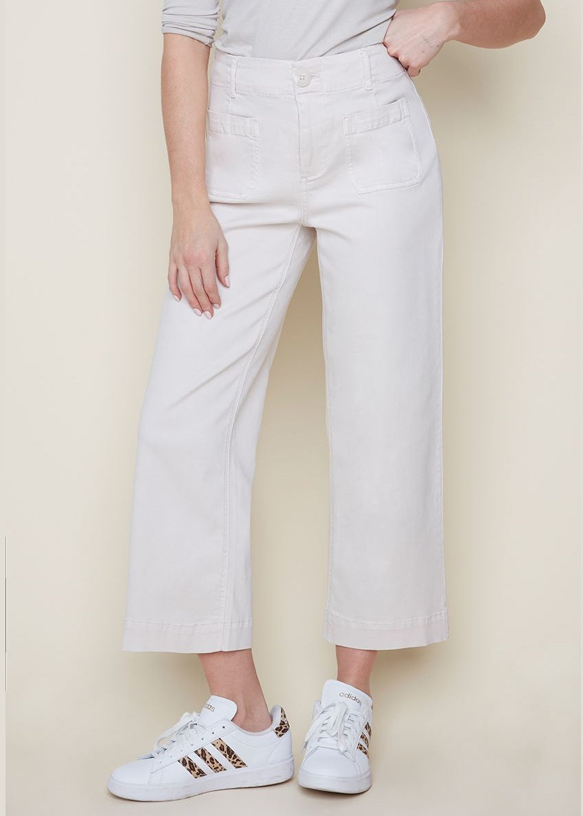 Renuar - Cropped Wide Leg Jean