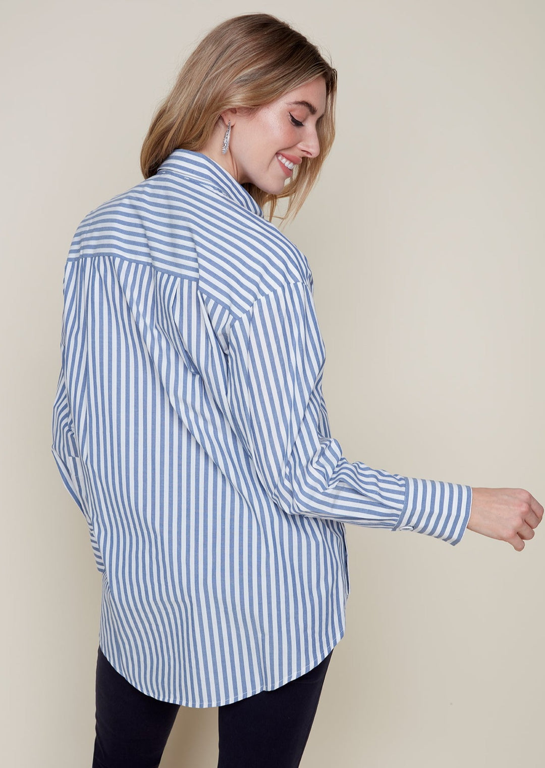 Renuar - Stripe Button Down Blouse