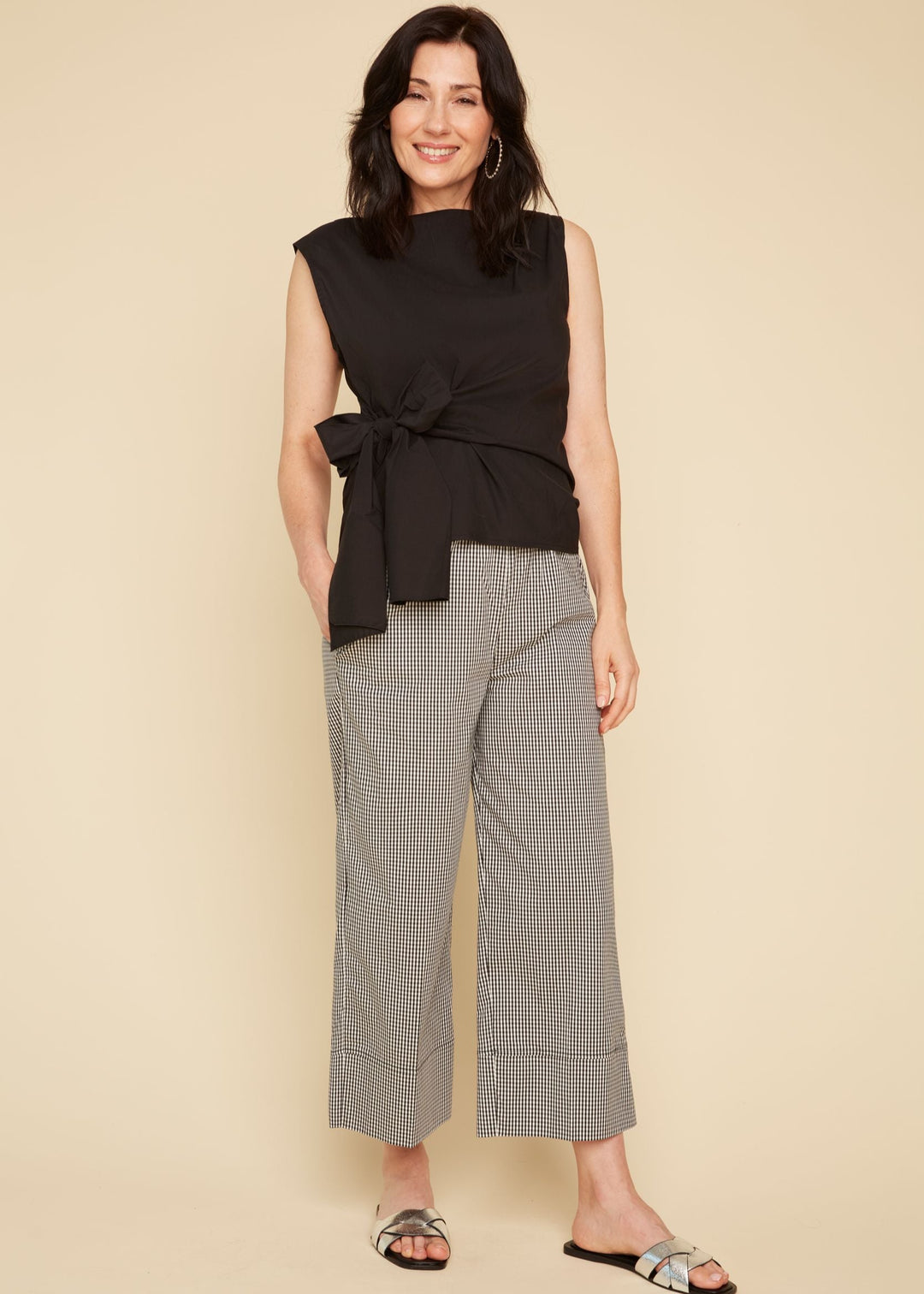 Renuar - Cropped Gingham Pant