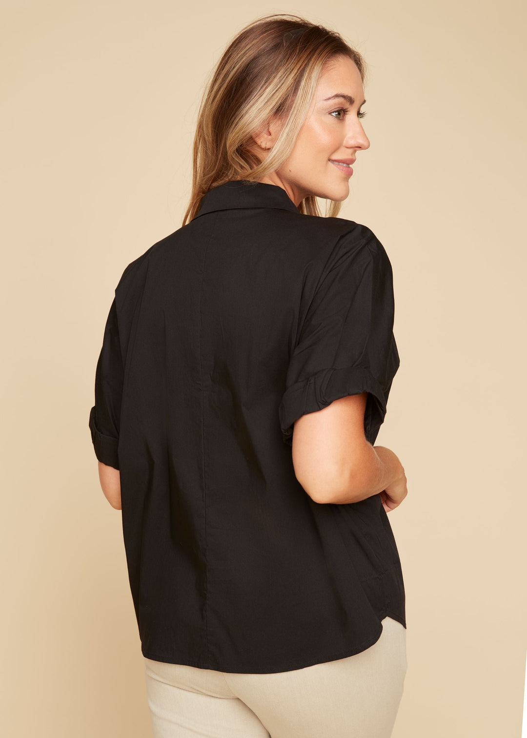 Renuar - Short Sleeve Button Down Blouse