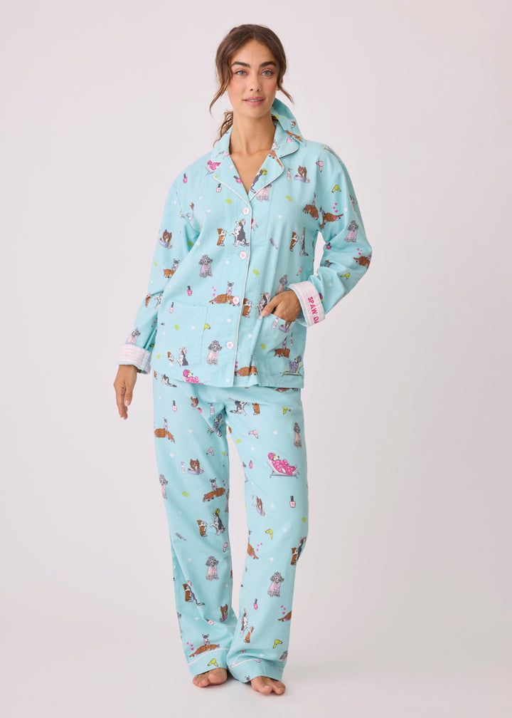 PJ Salvage - Spaw Day Flannel PJ Set