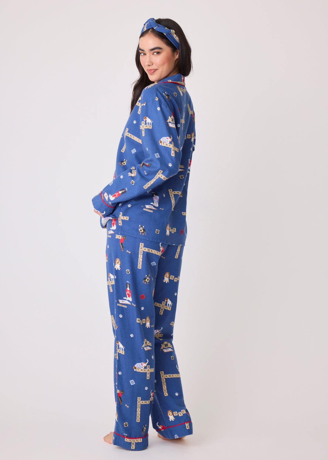 PJ Salvage - Love Leo Dog Rescue Cozy Flannel PJ Set