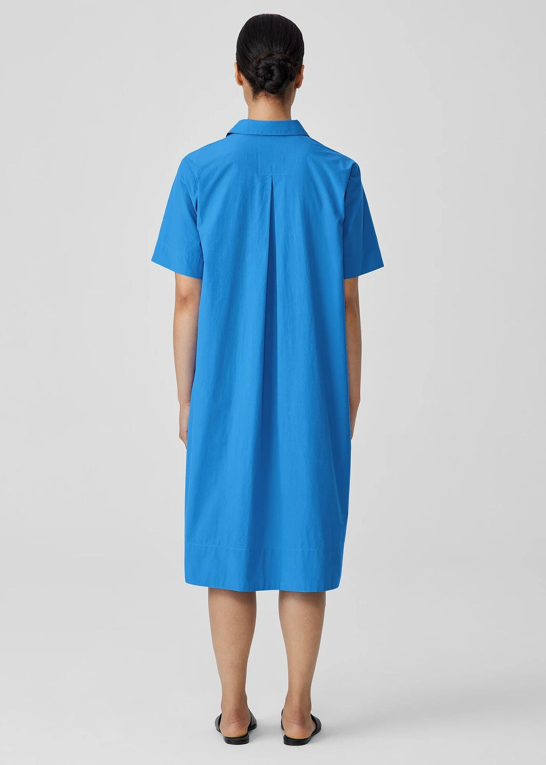 Eileen Fisher - Washed Organic Cotton Poplin Dress -SALE